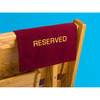 RURC6 Maroon Fabric Reserve Sign