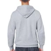Back view of the Irish Coat of Arms Personalized Ash Zip Sweatshirt