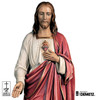 Detail of the 48" Fiberglass Demetz Art Studio Sacred Heart of Jesus from Italy