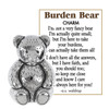 Burden Bear Charm and Message Card