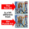 Detail of one of the Hockey Face Off Jigsaw Puzzle Surprise Twists