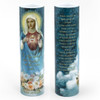Front and Back of the 2X8 LED Immaculate Heart of Mary Candle