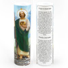 Front and Back of the 2X8 LED St. Jude Candle