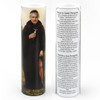 Front and Back of the 2X8 LED St. Peregrine Candle