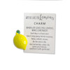 Make Lemonade Lemon Charm and message card