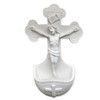 White Crucifixion Holy Water Font