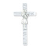Pearlized Girls First Communion Wall Cross