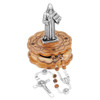 St. Benedict Statue, Wood Rosary & Case