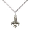 Small Sterling Fleur de Lis Pendant with 18 inch chain