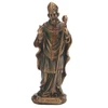 Small St. Patrick Statue with a bronzed finish