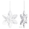 Large Snowflake Decoration - front and side views