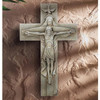Trinity Garden Cross shown displayed on a wall