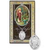 24IN Pewter St. Raphael Necklace & Prayer Card