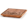 Side view of the Wood Silent Night Trivet