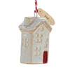Side View of the Ceramic House Joy Ornament