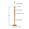 K491 Processional Candlestick