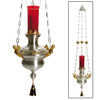 K297 Hanging Sanctuary Lamp in Antique Silver