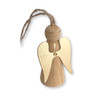 Back of the Small Wood Angel Ornament