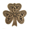 Detail of the Trinity Irish Shamrock Plaque