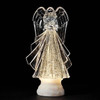 LED Swirl Glitter Angel Figure