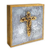 Side view of the MDF Block Cross Plaque