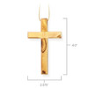 Measurements for the Olive Wood Cross Ornament