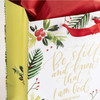 Side and front view of the Medium Be Still Christmas Gift Bag