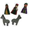 Example of the figures in the Joy to the World Plush Advent Calendar