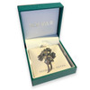 Sterling Marcasite Irish Shamrock Brooch in the gift box