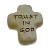 Trust in God Cross Spirit Stone