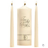 Gold Two Shall Become One Unity Candle Set