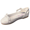 Other side view of the Gwen & Zoe First Communion Shoe with Bow
