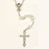 White Glass Pearl First Communion Rosary