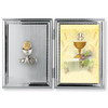 Silver Hinged First Communion Photo Frame