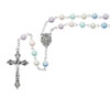 Detail of the Multi-color Pearl Rosary with Miraculous Center