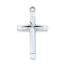 Detail of the Christian Sterling Cross Necklace