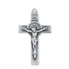 Detail of the 24IN St. Benedict Crucifix Necklace
