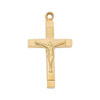Detail photo of the 18IN Flat 14kt Gold Plated Crucifix Necklace