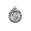 Detail photo of the 18in Sterling Guardian Angel Necklace