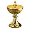 JC717 Covered Ciborium with Etched Celtic Design