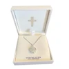 Sterling Cross Locket Pendant in the box