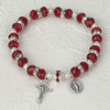 Red Genuine Crystal Rosary Bracelet made in Italy