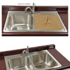 20SCM84-B Sacrarium | Double Rectangular Bowl | Lift-Off Cover