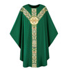 3170 Dark Green Gothic Chasuble in Dupion