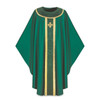 3358 Green Chasuble w/ Goya Damask Accents
