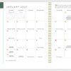 The monthly calendar in the Small Ascension 2027 Liturgical Planner