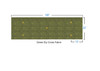 Custom Green Ely Cross Altar Cloth Dimension