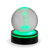 Green hue of the St. Christopher Orb Light