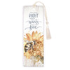 You Are Right Bookmark with artful lettering and a watercolor painting of a bee on a honeycomb sunflower