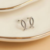 Waterproof Ichthys Earrings in Silver detail